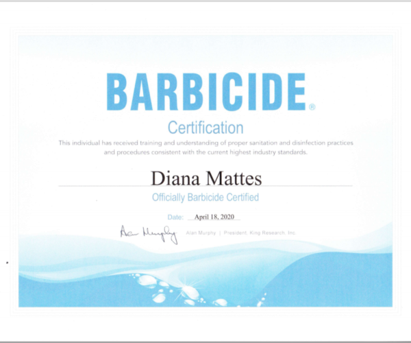 Certified in Beauty Sanitation Scoutyspice